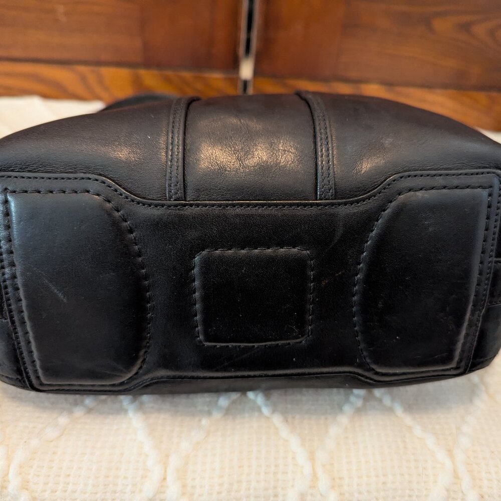 Coach 6950 Amanda Hobo Shoulder Bag Purse Black Leather - Picture 6 of 12